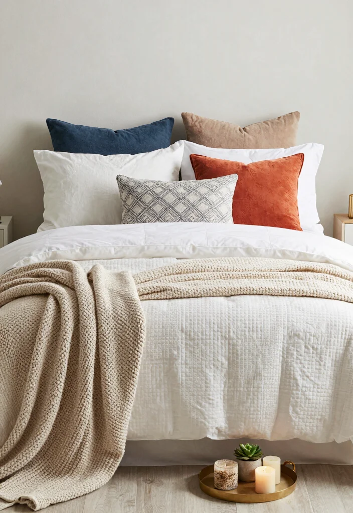 18 Decorating Ideas for the Bedroom: Easy Style Upgrades - 1. Layered Bedding for Cozy Appeal 1