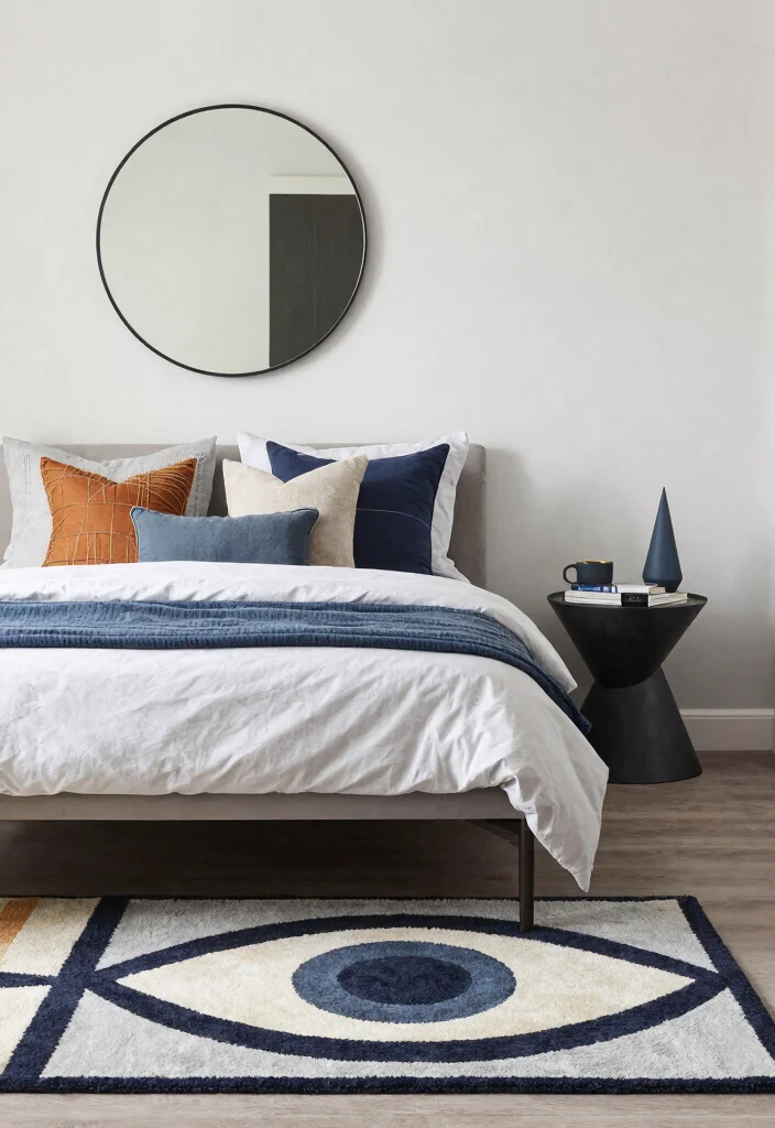 18 Decorating Ideas for the Bedroom: Easy Style Upgrades - 16. Play with Different Shapes 1