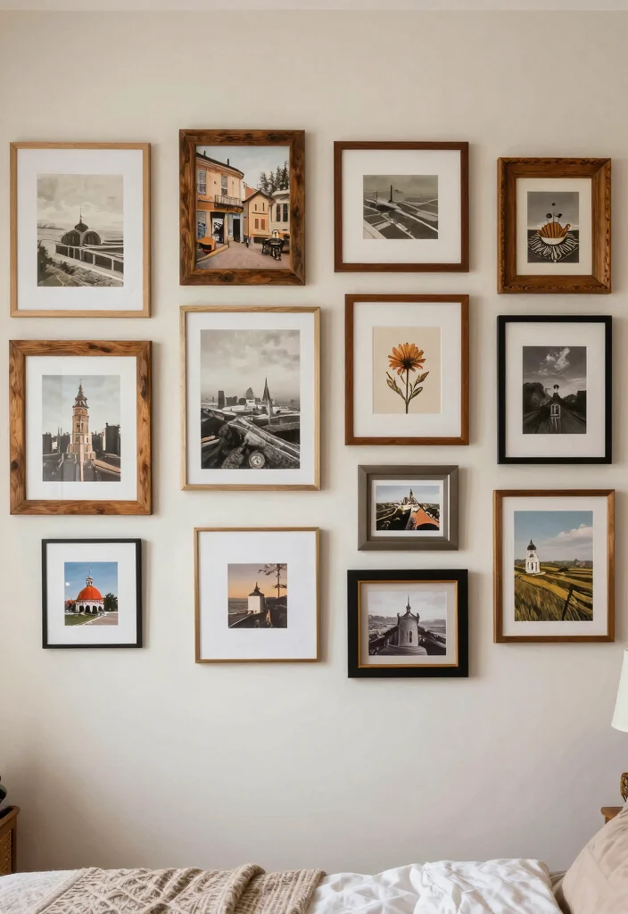 18 Decorating Ideas for the Bedroom: Easy Style Upgrades - 2. Create a Gallery Wall 1