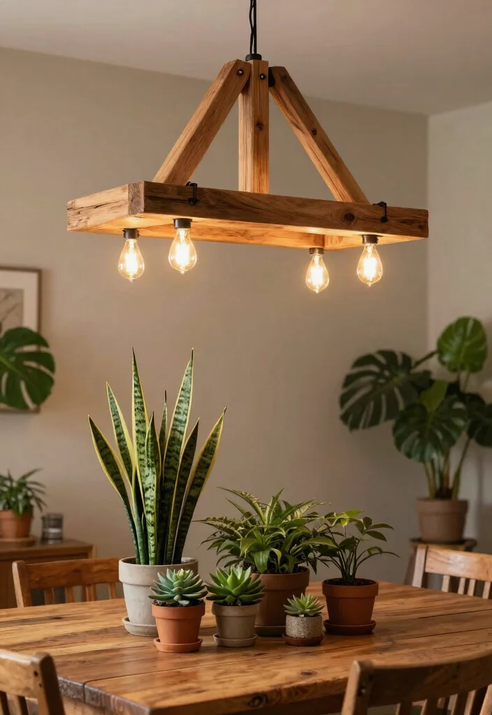 12 Ceiling Light Fixture Ideas That Update Any Room Without Rewiring - 2. Reclaimed Wood Chandeliers 1