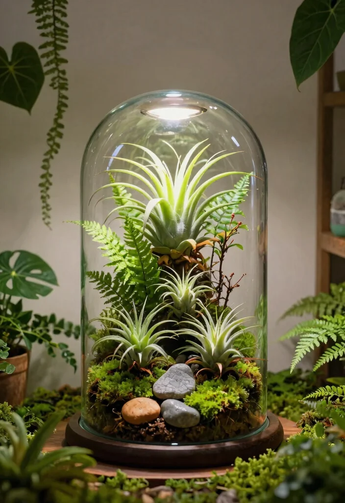 12 Ceiling Light Fixture Ideas That Update Any Room Without Rewiring - 6. Glass Terrarium Light Fixtures 1