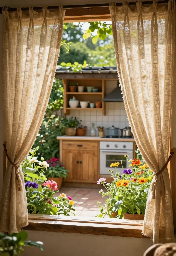12 Farmhouse Curtain Ideas That Add Privacy Without Blocking Light - 6. Natural Jute Curtains for Earthy Vibes 1