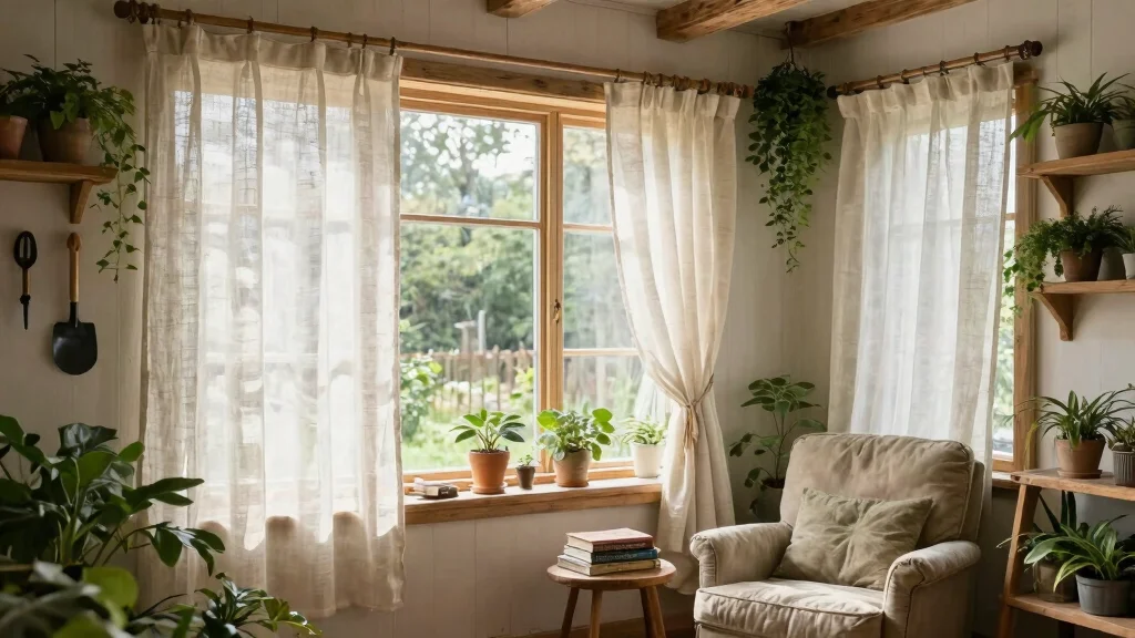 12 Farmhouse Curtain Ideas That Add Privacy Without Blocking Light