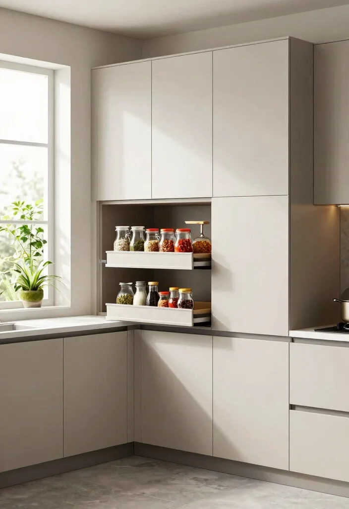 12 Floor to Ceiling Cabinets That Maximize Tight Kitchens - 10. Corner Cabinets for Maximum Utilization 1