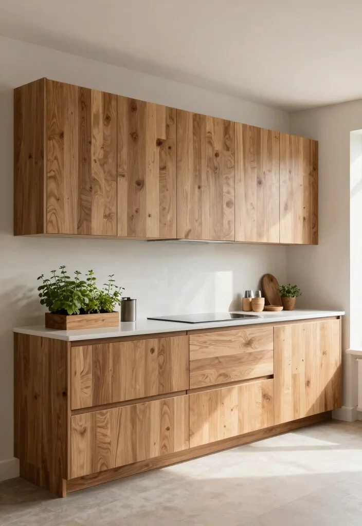12 Floor to Ceiling Cabinets That Maximize Tight Kitchens - 12. Eco-Friendly Cabinets for a Sustainable Kitchen 1