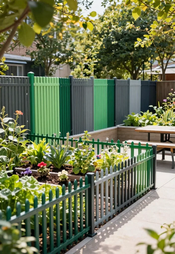 12 Metal Privacy Fence Ideas That Block Views Without Rusting - 7. Customizable Modular Metal Fencing 1