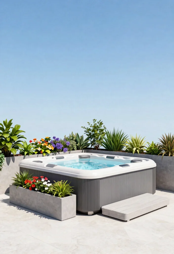12 Outdoor Hot Tub Ideas on a Budget That Don't Need a Full Deck - 7. Floating Deck Aesthetic 1