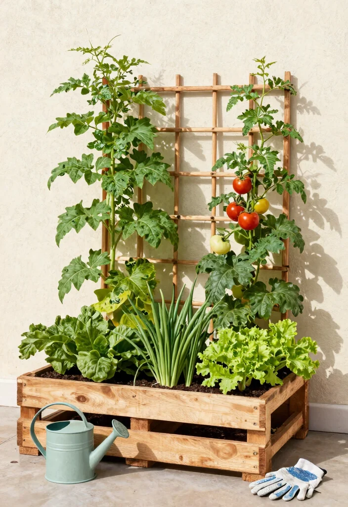 12 Pallet Planter Wall Ideas That Upcycle Wood and Save Money - 4. Vertical Vegetable Garden 1