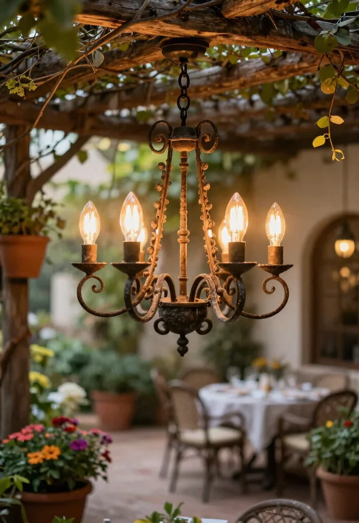 12 Rustic Chandelier Farmhouse Picks Under $150 - 1. Vintage Wrought Iron Elegance 1
