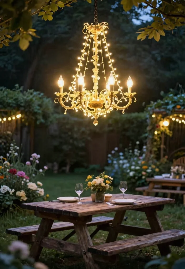 12 Rustic Chandelier Farmhouse Picks Under $150 - 12. Whimsical Fairy Light Chandelier 1