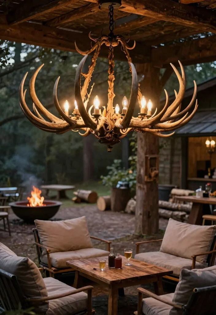 12 Rustic Chandelier Farmhouse Picks Under $150 - 4. Antler-Inspired Design 1