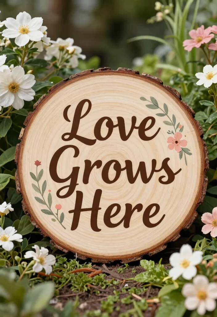 12 Summer Porch Signs That Look Hand-Painted but Aren't - 11. Love Grows Here 1