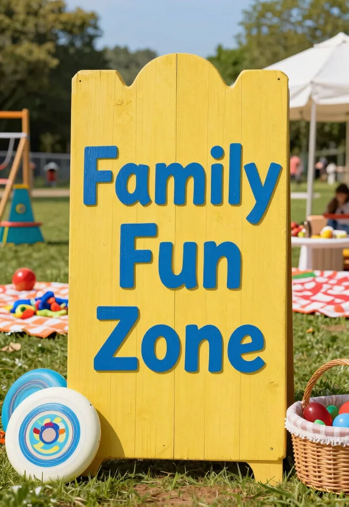 12 Summer Porch Signs That Look Hand-Painted but Aren't - 8. Family Fun Zone 1