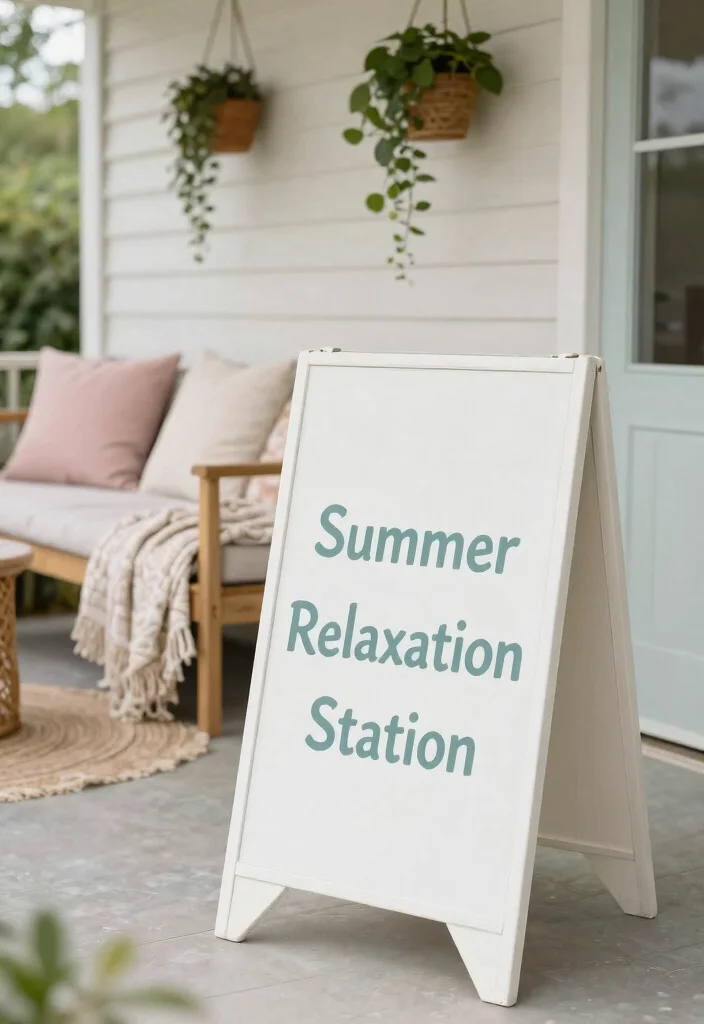 12 Summer Porch Signs That Look Hand-Painted but Aren't - 9. Summer Relaxation Station 1