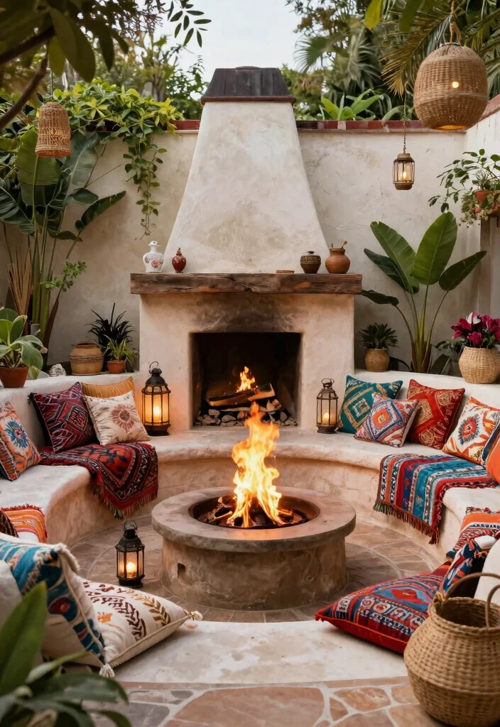 12 Sunken Fire Pit Ideas That Keep Flames Low and Seating Close - 12. Themed Sunken Fire Pit 1