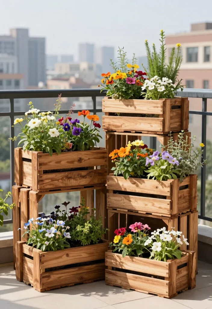 14 Garden Planter Ideas That Drain Well and Don't Rot - 1. Upcycled Wooden Crates 1