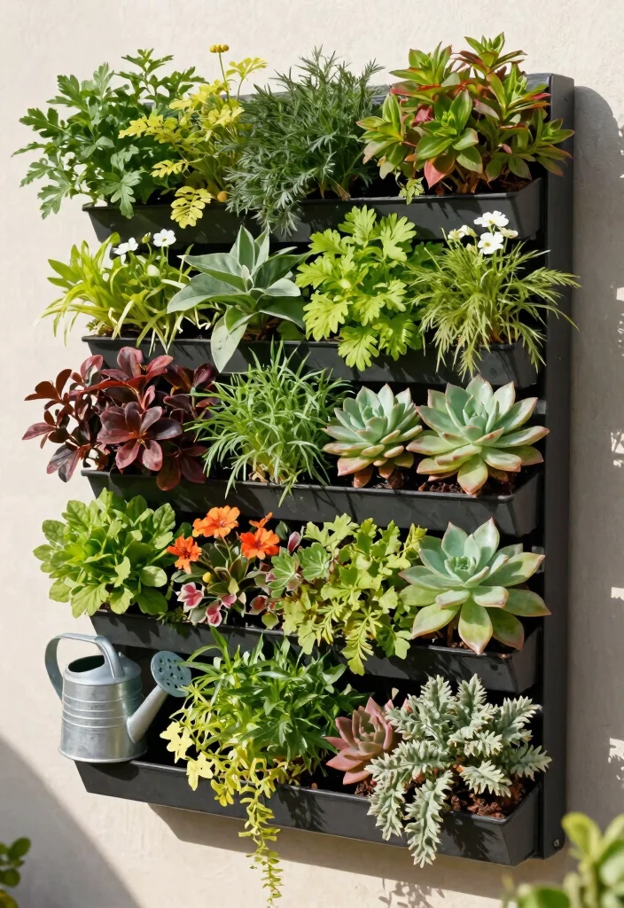 14 Garden Planter Ideas That Drain Well and Don't Rot - 6. Vertical Garden Systems 1