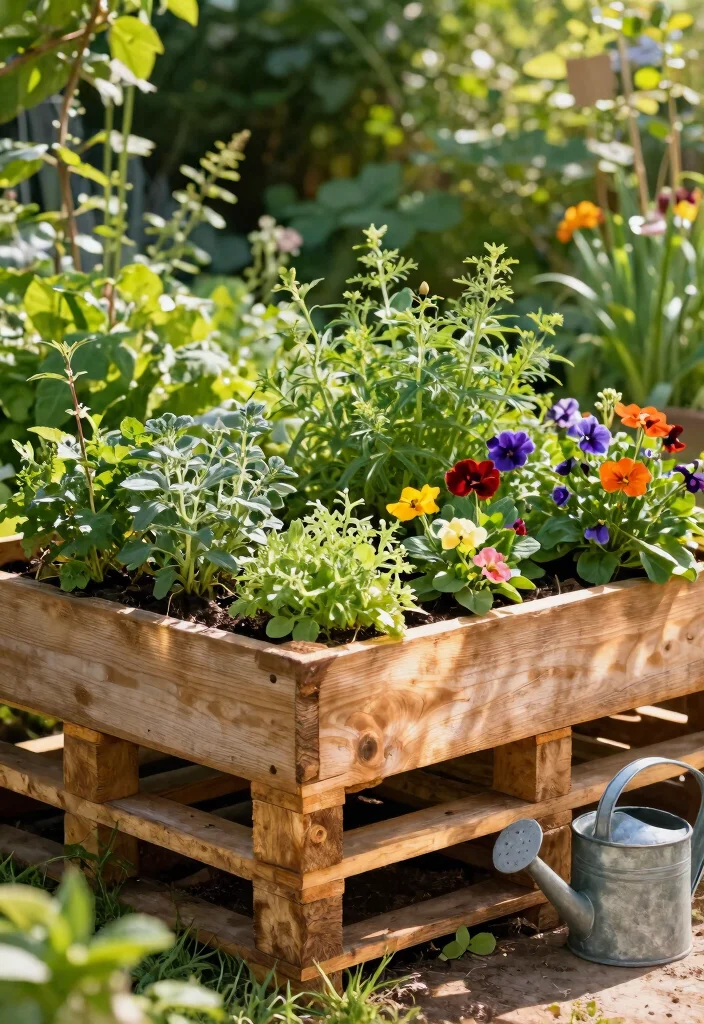 14 Garden Planter Ideas That Drain Well and Don't Rot - 8. Pallet Planters 1