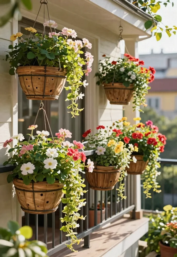 14 Garden Planter Ideas That Drain Well and Don't Rot - 9. Hanging Baskets with Drainage 1