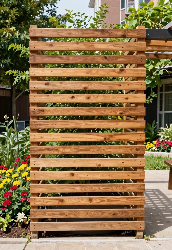 14 Modern Fence Design Ideas That Add Curb Appeal - 1. Horizontal Slat Fencing 1