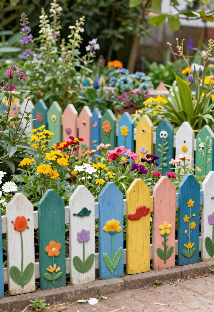 14 Modern Fence Design Ideas That Add Curb Appeal - 11. Decorative Garden Fences 1