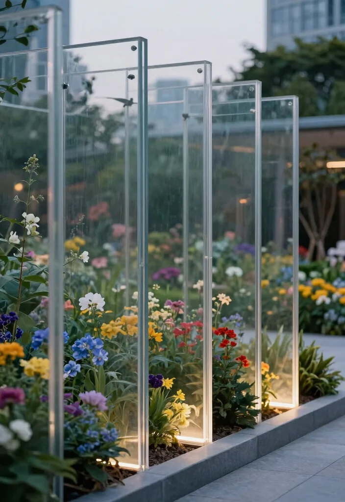 14 Modern Fence Design Ideas That Add Curb Appeal - 12. Transparent Fencing 1