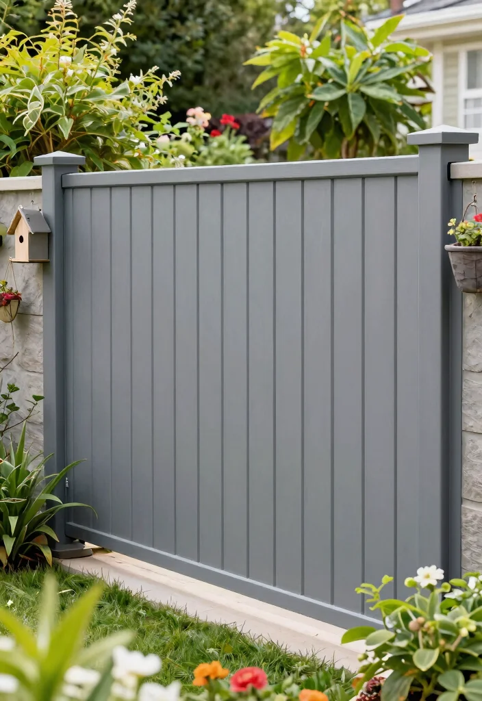 14 Modern Fence Design Ideas That Add Curb Appeal - 2. Vertical Panel Fencing 1