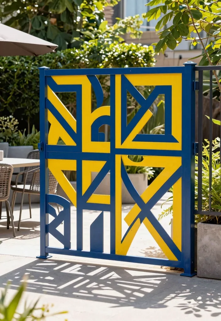 14 Modern Fence Design Ideas That Add Curb Appeal - 8. Geometric Patterns in Fences 1