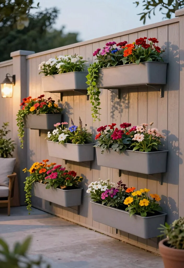 14 Outdoor Planter Wall Ideas That Turn Blank Fences Into Vertical Gardens - 2. Wall-Mounted Planter Boxes 1