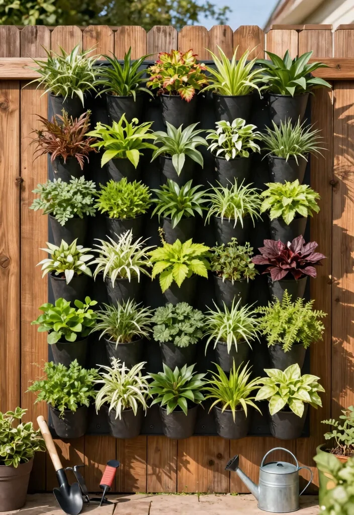 14 Planter Box Plans You Can Build in One Weekend - 12. Decorative Vertical Plant Wall 1
