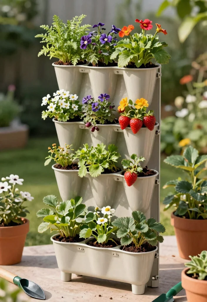 14 Planter Box Plans You Can Build in One Weekend - 7. Vertical PVC Pipe Planter 1