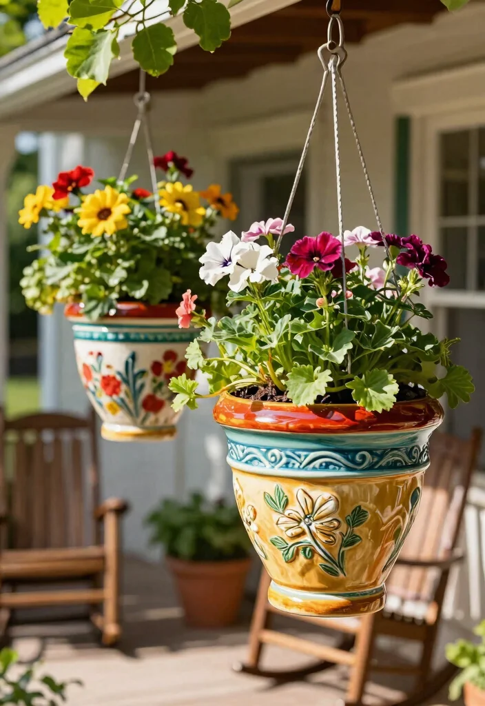 14 Porch Hanging Basket Ideas That Stay Watered Without Daily Attention - 1. Classic Self-Watering Planters 1