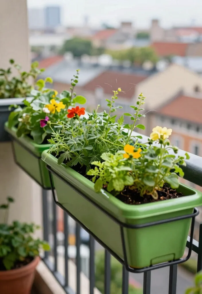 14 Porch Railing Planters That Stay Put in High Wind - 2. Balcony Box Planters with Windproof Brackets 1