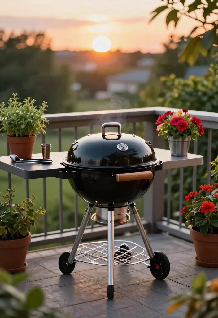 15 Asadores de Patio Que Caben en Espacios Pequenos - 1. Compact Charcoal Grills 1