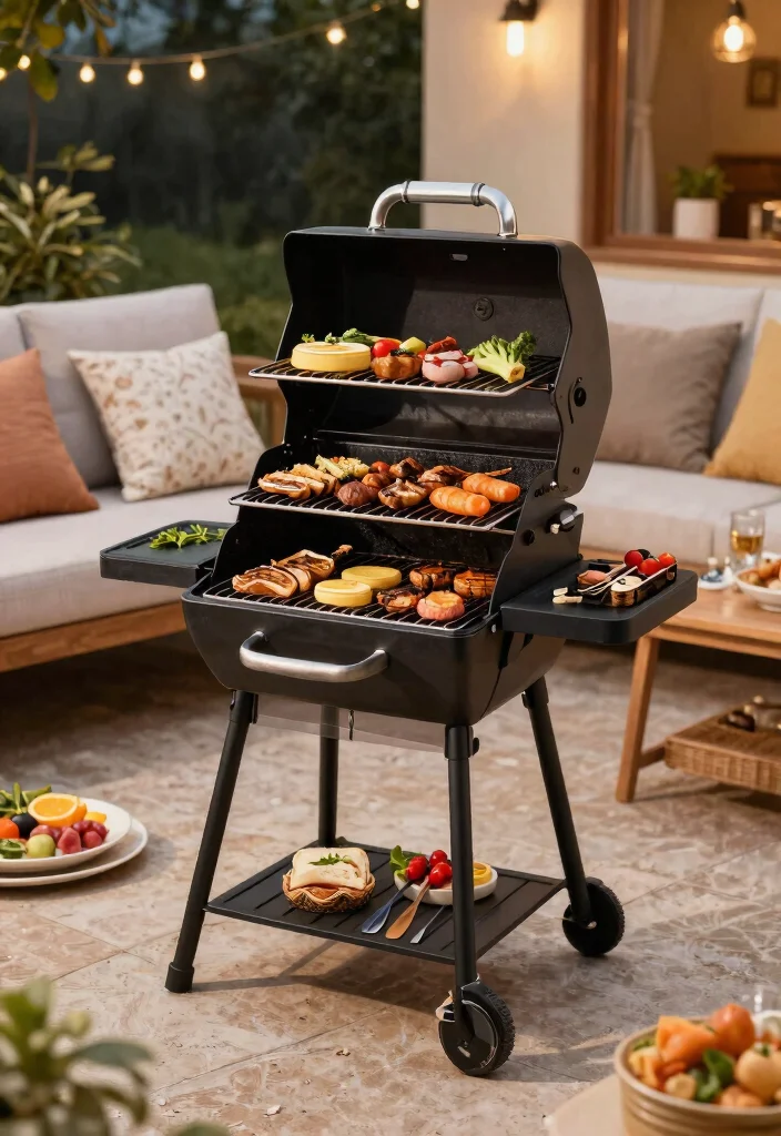 15 Asadores de Patio Que Caben en Espacios Pequenos - 11. Multi-Level Grills for Efficient Cooking 1