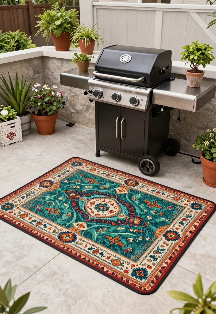 15 Asadores de Patio Que Caben en Espacios Pequenos - 13. Grill Mats for Easy Cleanup 1