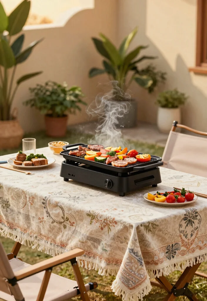 15 Asadores de Patio Que Caben en Espacios Pequenos - 5. Tabletop Grills for Space Efficiency 1
