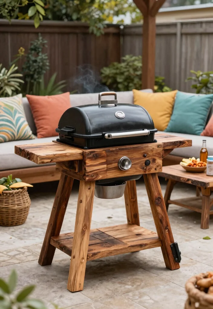 15 Asadores de Patio Que Caben en Espacios Pequenos - 9. DIY Patio Grills for the Creative 1