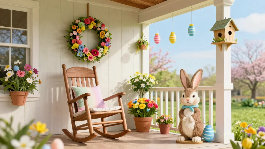 15 Easter Porch Ideas That Don't Blow Away in Spring Wind