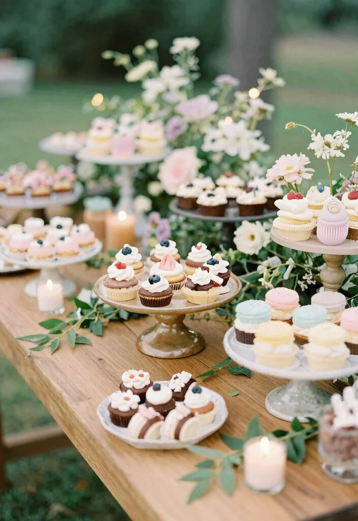 15 Farmhouse Wedding Decor Ideas That Look Expensive for Less - 5. Whimsical Dessert Tables 1