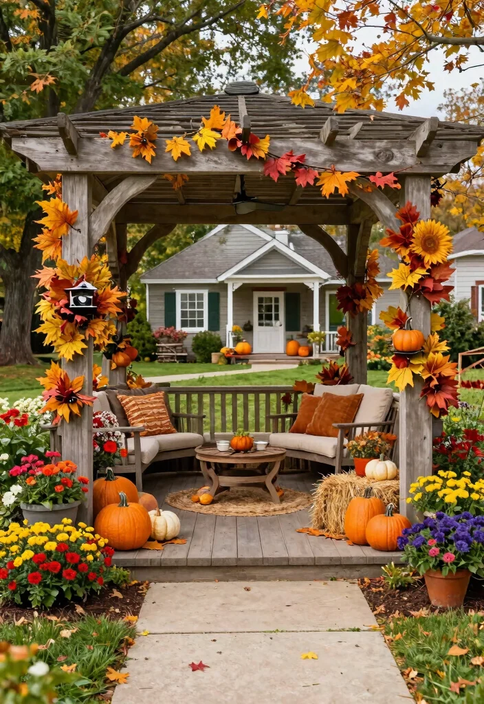 15 Front Porch Pergola Ideas That Add Shade and Boost Curb Appeal - 15. Pergola for Seasonal Decor 1