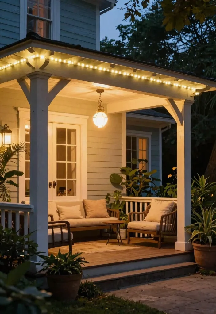15 Front Porch Pergola Ideas That Add Shade and Boost Curb Appeal - 5. Pergola with Integrated Lighting 1