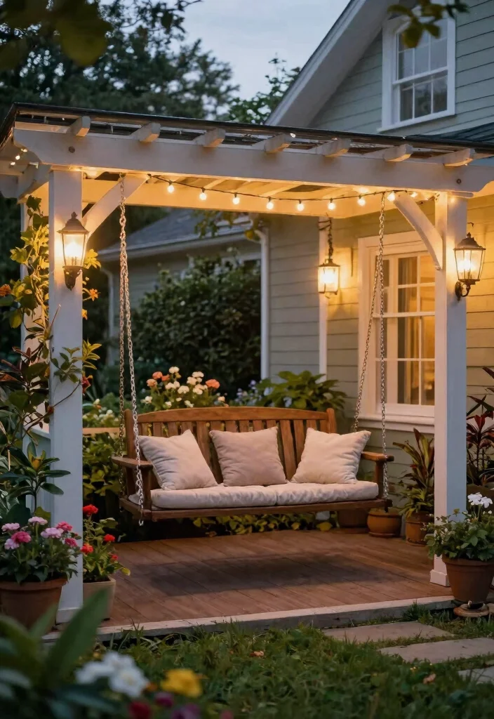 15 Front Porch Pergola Ideas That Add Shade and Boost Curb Appeal - 8. Pergola with Swing 1
