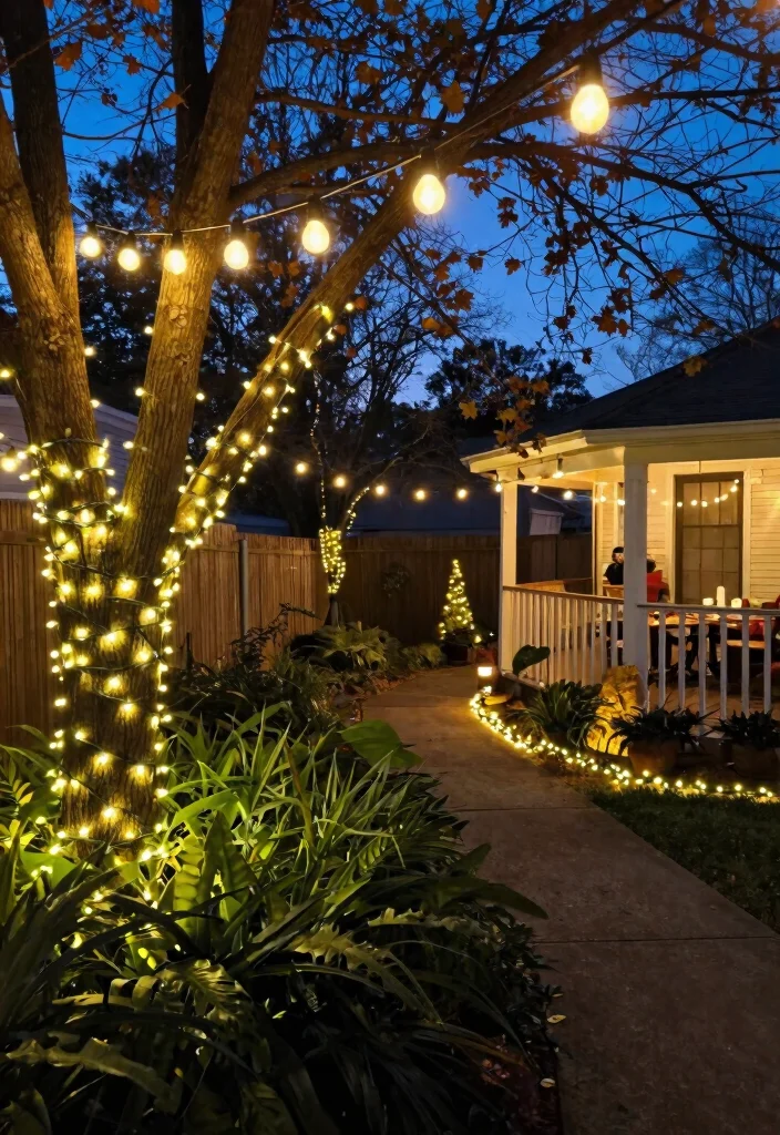 15 Outdoor Christmas Decoration Ideas That Survive Wind and Rain - 1. Weather-Resistant LED String Lights 1