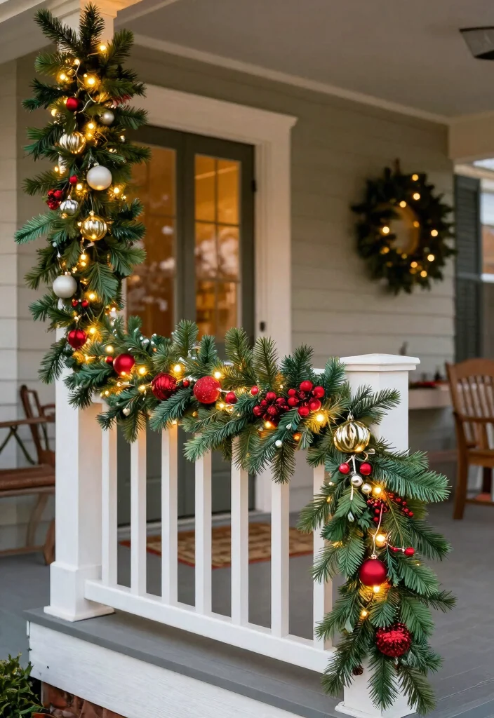 15 Outdoor Christmas Decoration Ideas That Survive Wind and Rain - 7. Weather-Proof Garlands 1