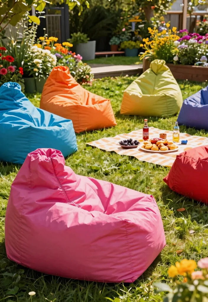 15 Outdoor Furniture Ideas That Hold Up in Any Weather - 10. Outdoor Bean Bags 1