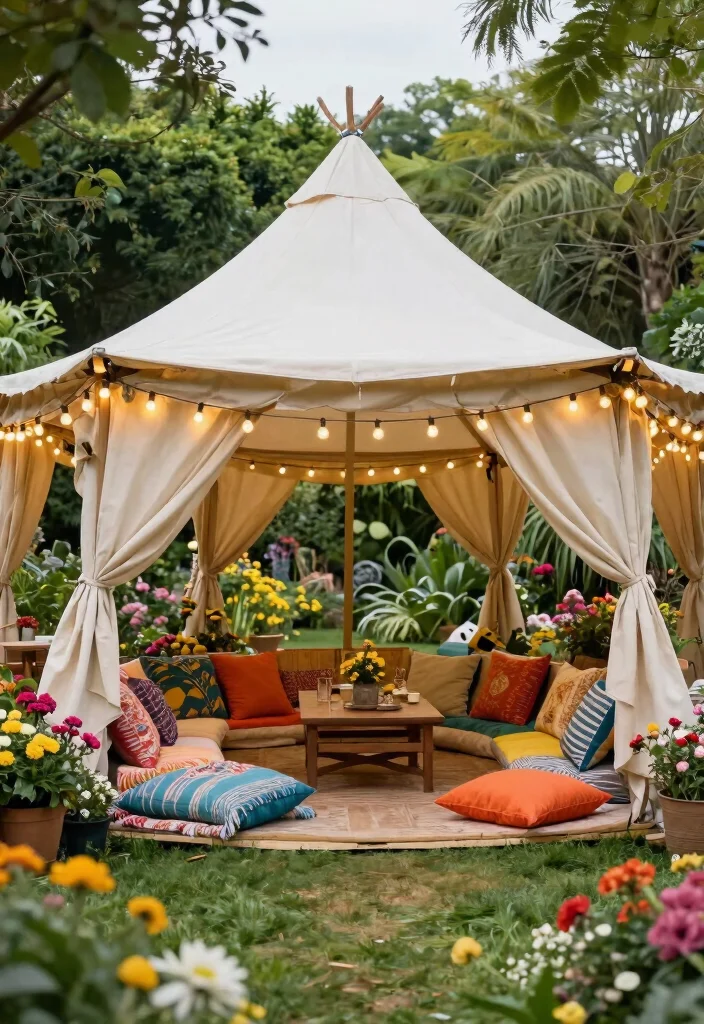 15 Outdoor Furniture Ideas That Hold Up in Any Weather - 15. Durable Canopy Tents 1