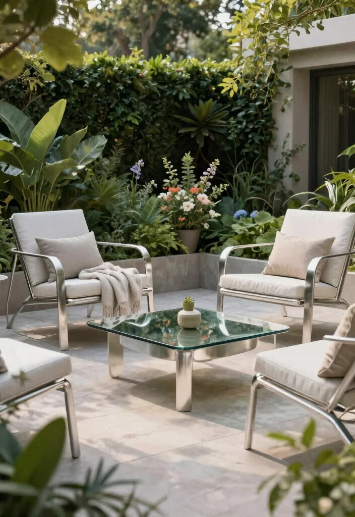 15 Outdoor Furniture Ideas That Hold Up in Any Weather - 2. Aluminum Lounge Chairs 1