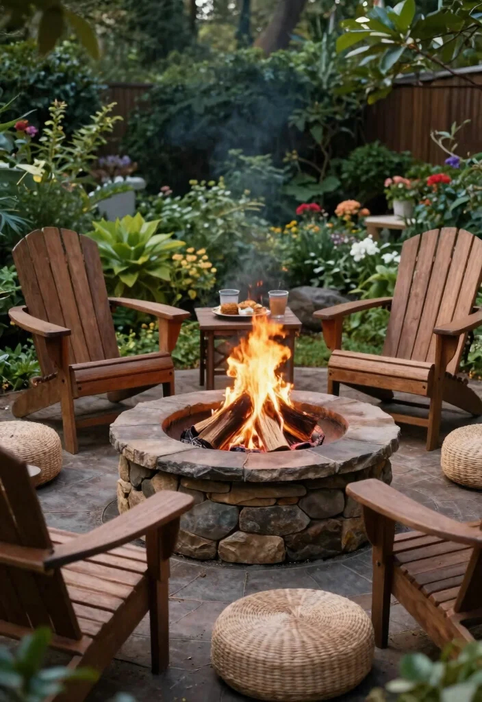 15 Outdoor Furniture Ideas That Hold Up in Any Weather - 5. Stone Fire Pits 1