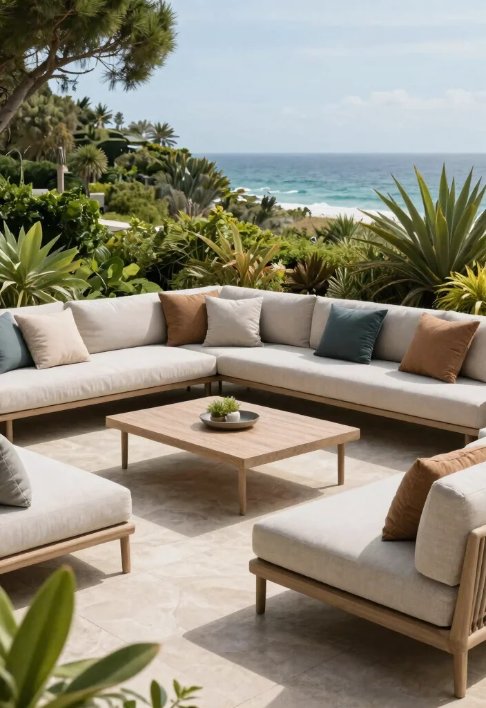 15 Outdoor Sofa Ideas That Hold Up Through Rain and Sun - 13. Elevated Levels 1